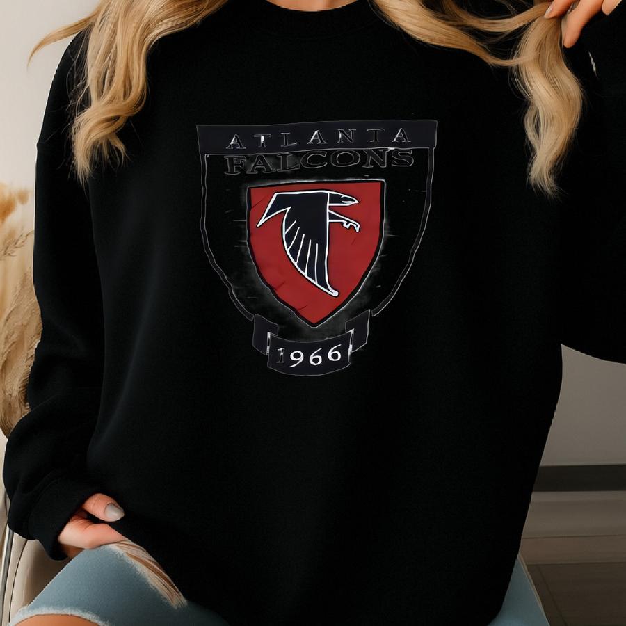 Vintage 90s Atlanta Falcons Sweatshirt Large Atlanta Falcons Logo Sweater Falcons American Football Rugby Crewneck Size L Sweatshirt