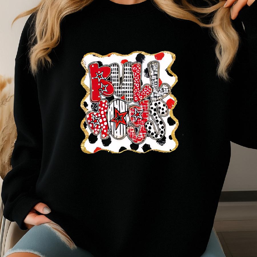 Bulldogs Crewneck Sweatshirt: Game Day Football Mom Bulldogs Shirt Sweatshirt