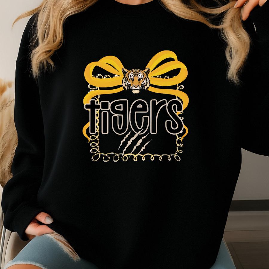 Tigers T-shirt: Vintage School Spirit Tee Sweatshirt