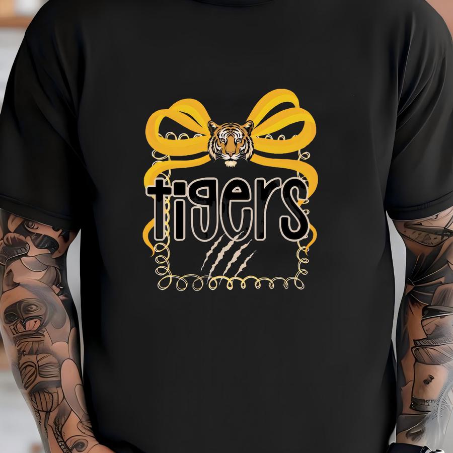 Tigers Hoodie: Vintage School Spirit Tee T-shirt