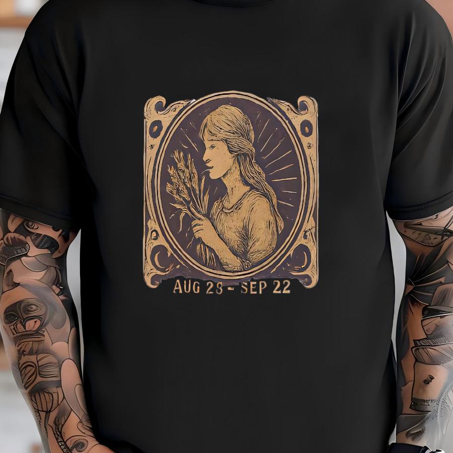 Virgo Zodiac Unisex Sweatshirt – Astrology Sign Graphic Pullover T-shirt