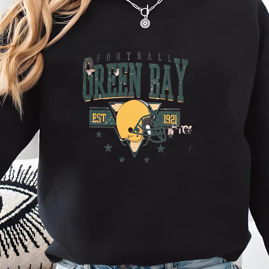 Vintage Style Green Bay Football Toddler Youth Shirt, Green Bay Football Toddler Tee, Green Bay Football Baby Tee, Kids Graphic Tee Sweatshirt