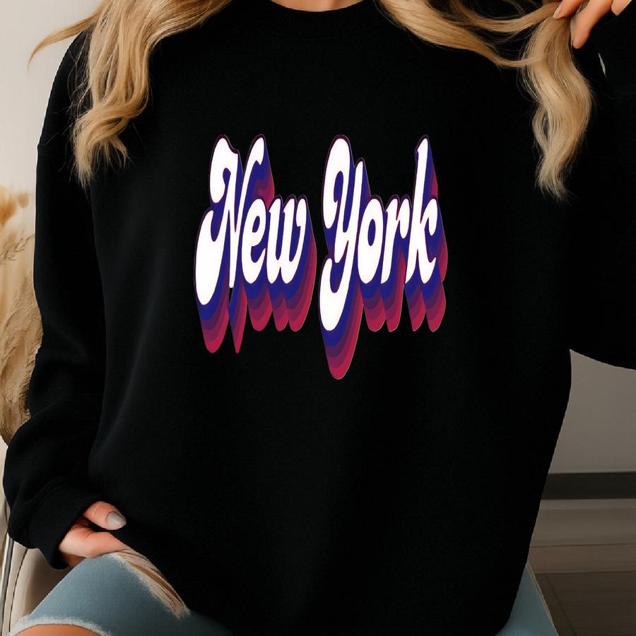 Vintage 90s New York Football T-shirt: Ny Giants Graphic Tee Sweatshirt