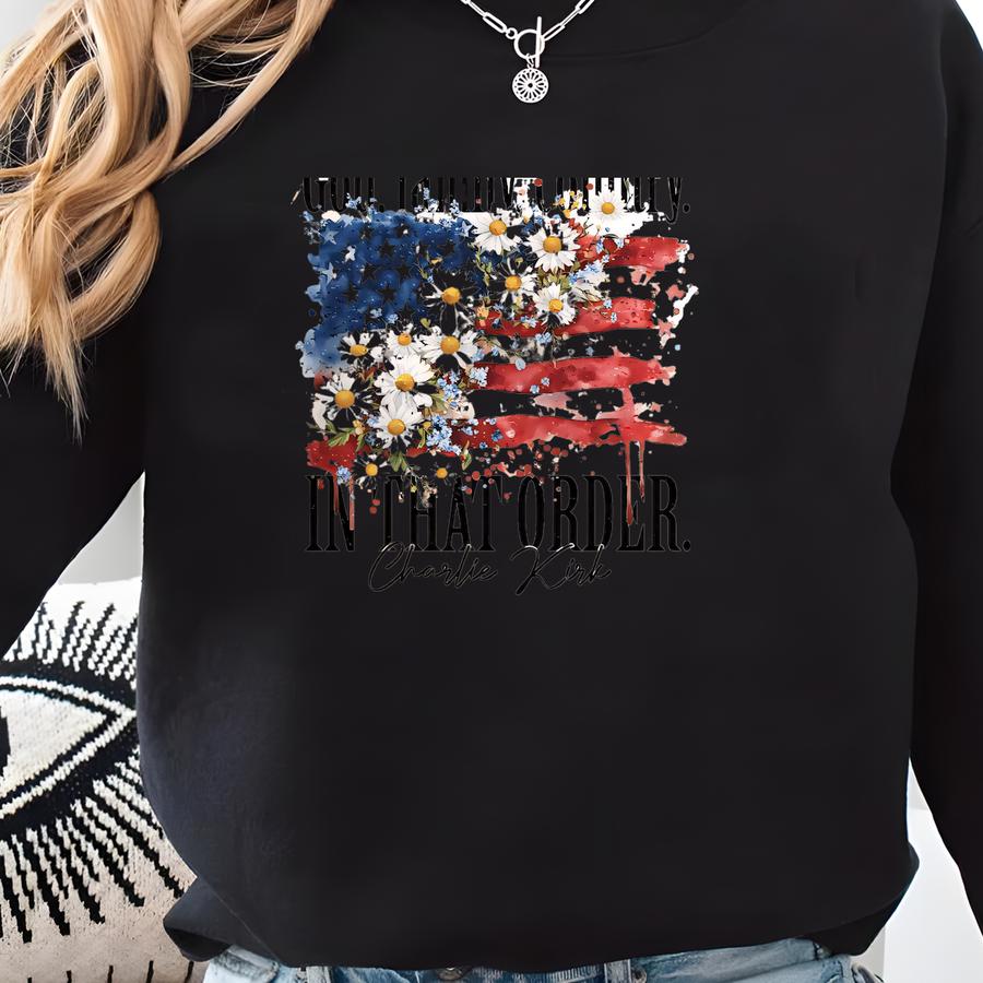 Tribute God Family Country Shirt, A True Patriot Shirt, Human Rights Shirt, Christian Activist Shirt Sweatshirt