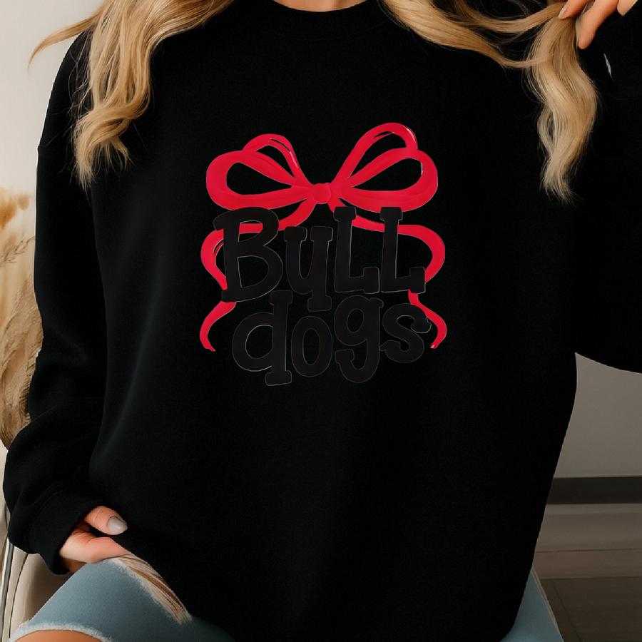 Bulldogs Mascot Sweatshirt: School Spirit Crewneck Sweatshirt