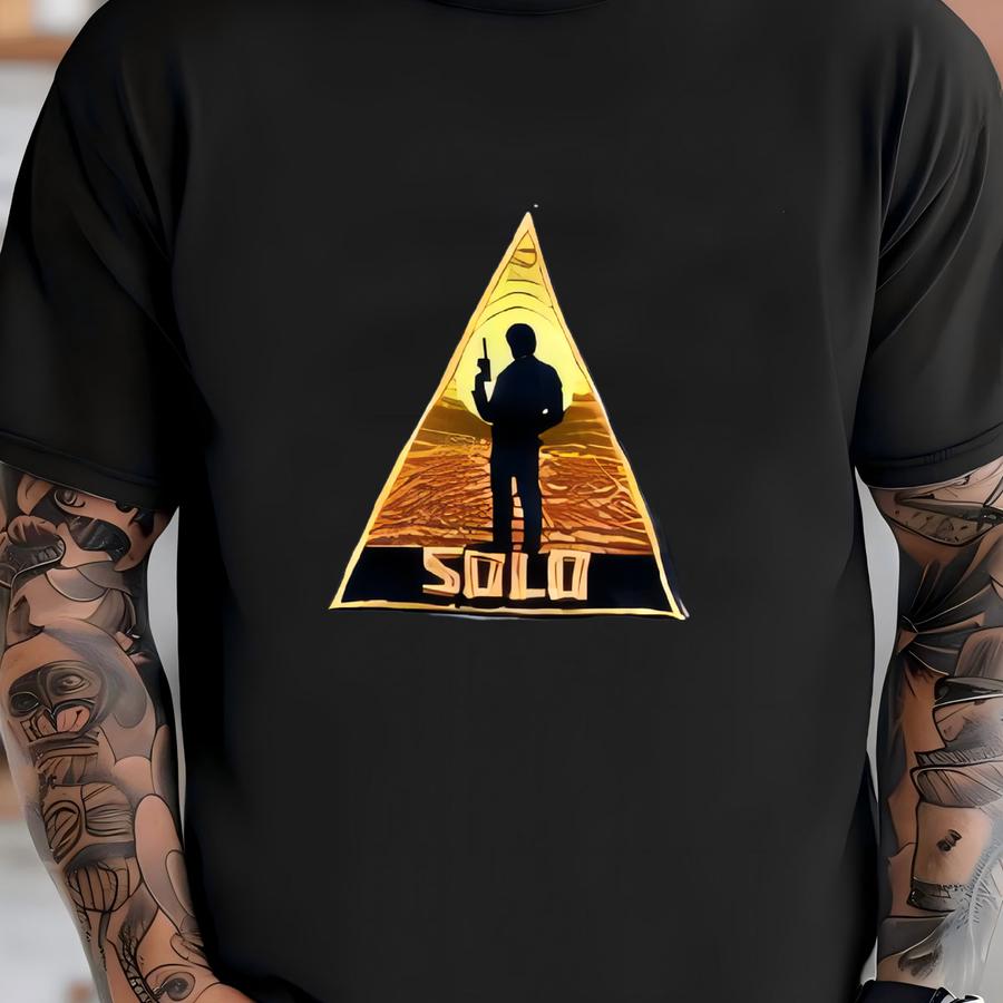 Vintage Y2k Star Wars Solo Character Y Logo Tee Size Xl T-shirt