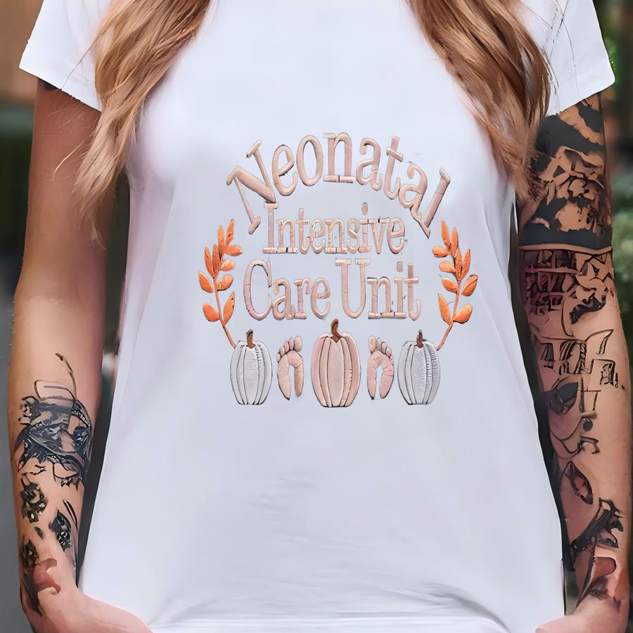 Neonatal Intensive Care Unit Halloween Sweatshirt, Nicu Halloween Shirt, Neonatal Icu Crewneck, Registered Nurse Sweatshirt T-shirt