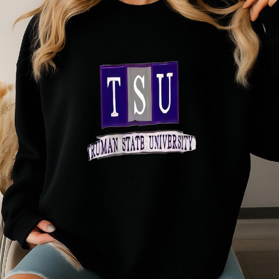Vintage 90s Truman State University Sweatshirt Crewneck Pullover Truman State Bulldogs Logo Grey Large Sweatshirt