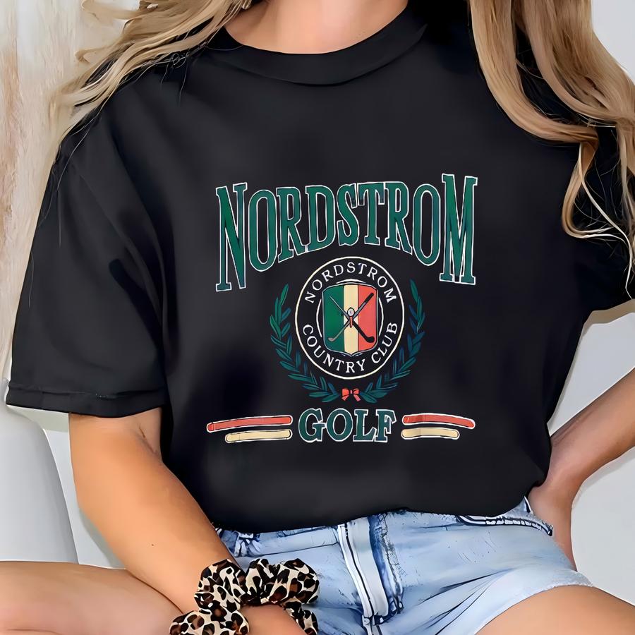 Vintage 90s Golf Sweatshirt Nordstrom Crewneck St Andrews Golf Sweater Pullover Harvey Penick Golf Club Golf Art Print Logo Blue Large T-shirt