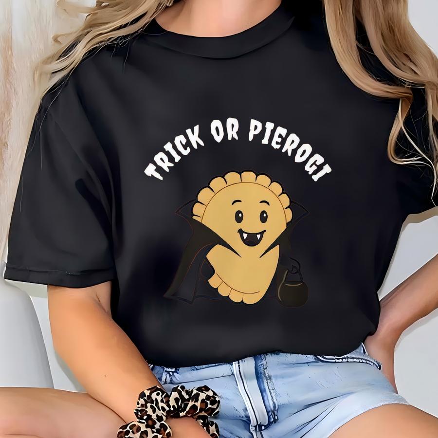 Trick Or Pierogi Halloween Crewneck Trick Or Treat Sweatshirt T-shirt