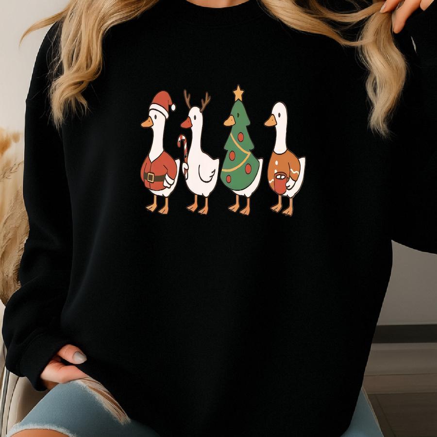 Christmas Goose Shirt Funny Holiday Santa Lights Tshirt Festive Jolly Goose Tee Merry Christmas Shirt Just A Merry Goose Tee Sweatshirt