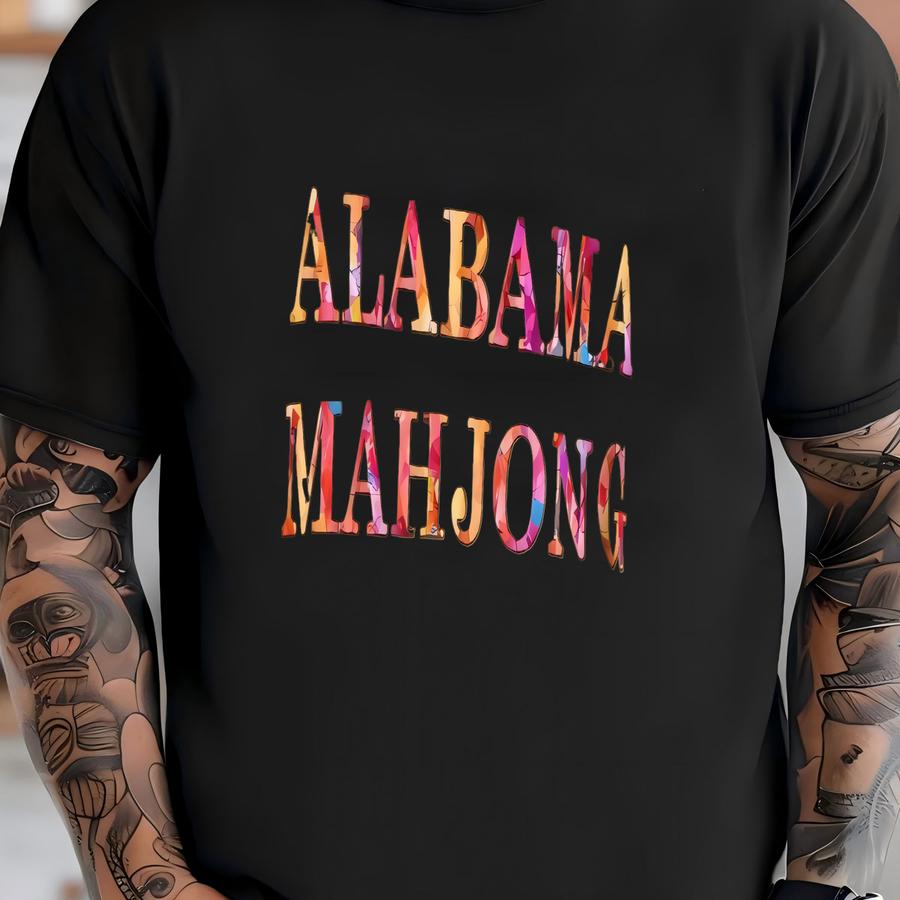 Mahjong Sweatshirt: Fce, Mahjong Printed On Front, Mahj Back T-shirt