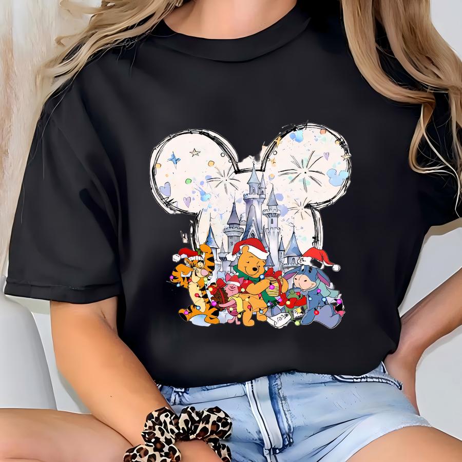 Christmas Shirt For Lover Shirt, Holiday Tee, Magical Castle Christmas Shirt, Family Matching Christmas T-shirt