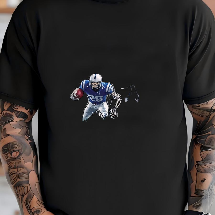 Vintage Apolis Skeleton Football Hoodie: Retro Ind Fan Gift T-shirt