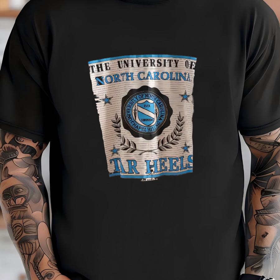 Vintage North Carolina Tar Heels White Graphic Tee Shirt - Medium T-shirt