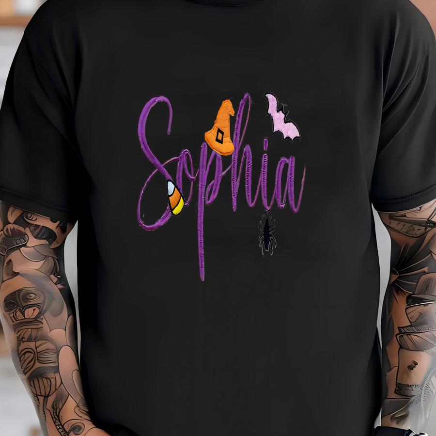 Custom Halloween Icon Sweater - Baby/toddler Halloween Sweater With Name - Custom Halloween Outfit T-shirt