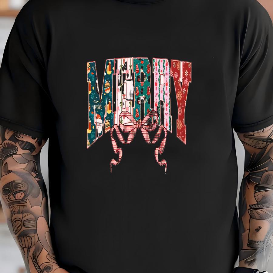 ® Hoodie, Merry Christmas Varsity Shirt, Xmas party Shirt, Christmas Shirt, Christmas Coquette Hoodie, Christmas Season Tee T-shirt