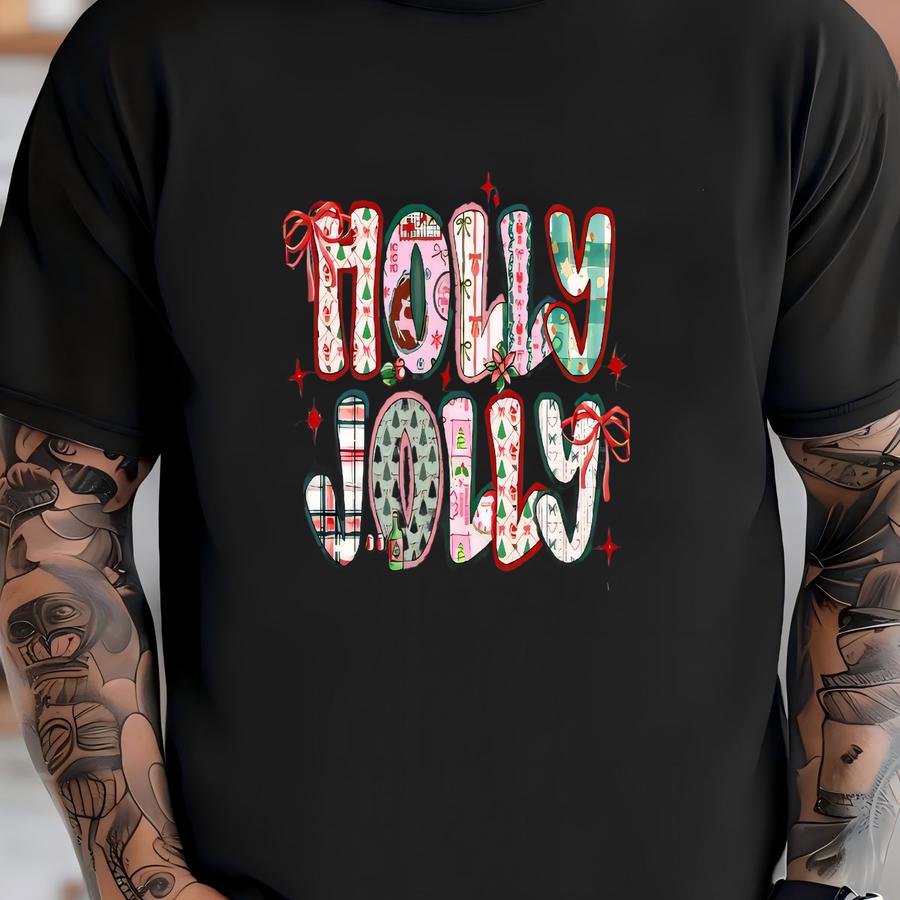 ® Hoodie, Holly Jolly Christmas Shirt, Christmas Coquette Shirt, Merry Christmas Tee, Christmas Hoodie, Christmas Party Tee T-shirt