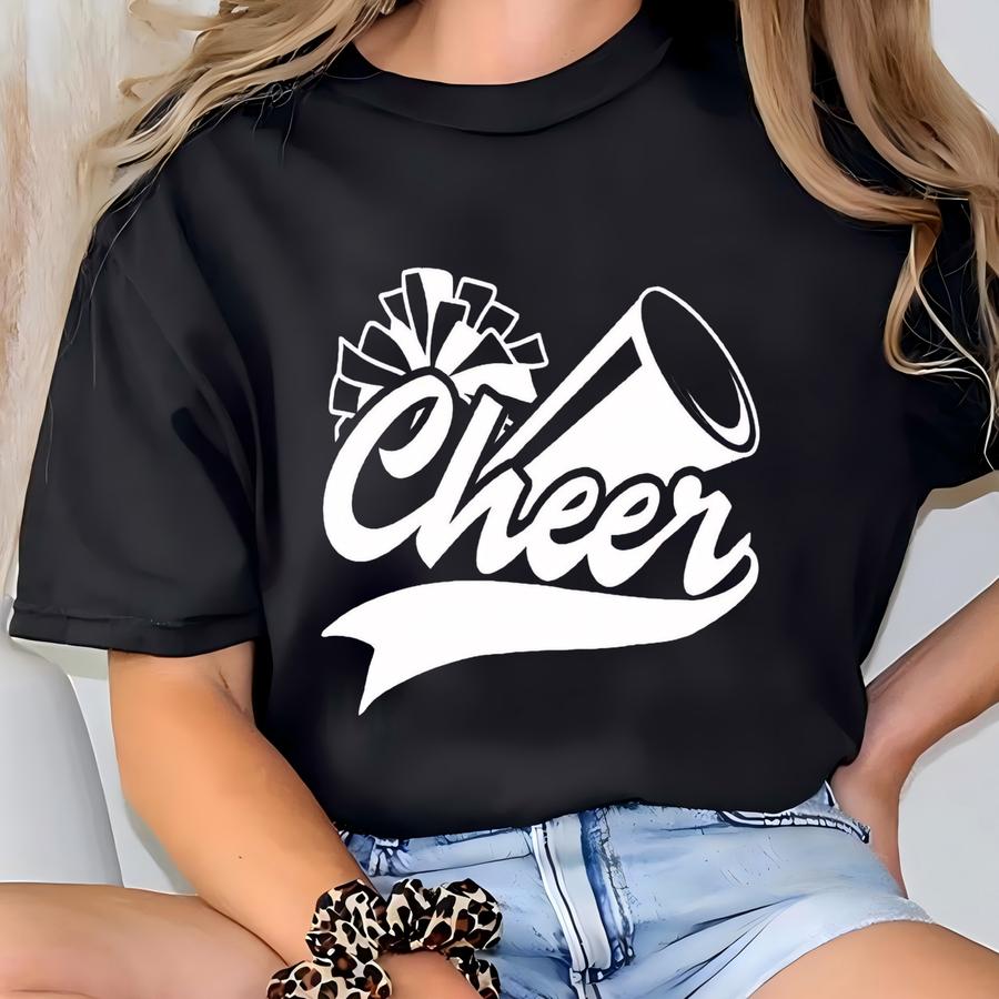 Cheer Shirt, Cheer Season Shirt, Cute Cheer Mom Shirt, Gift For Cheerleader, Cheerleader Mom Shirt For Women T-shirt