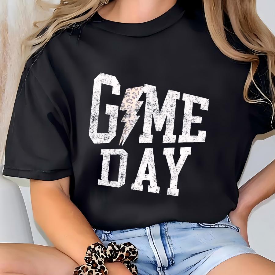 Game Day Sweatshirt, Cute Tailgating Crewneck Pullover Women Football Tailgate Outfit, Cozy Sports Fan Fall Unisex Crewneck Sweatshirt T-shirt
