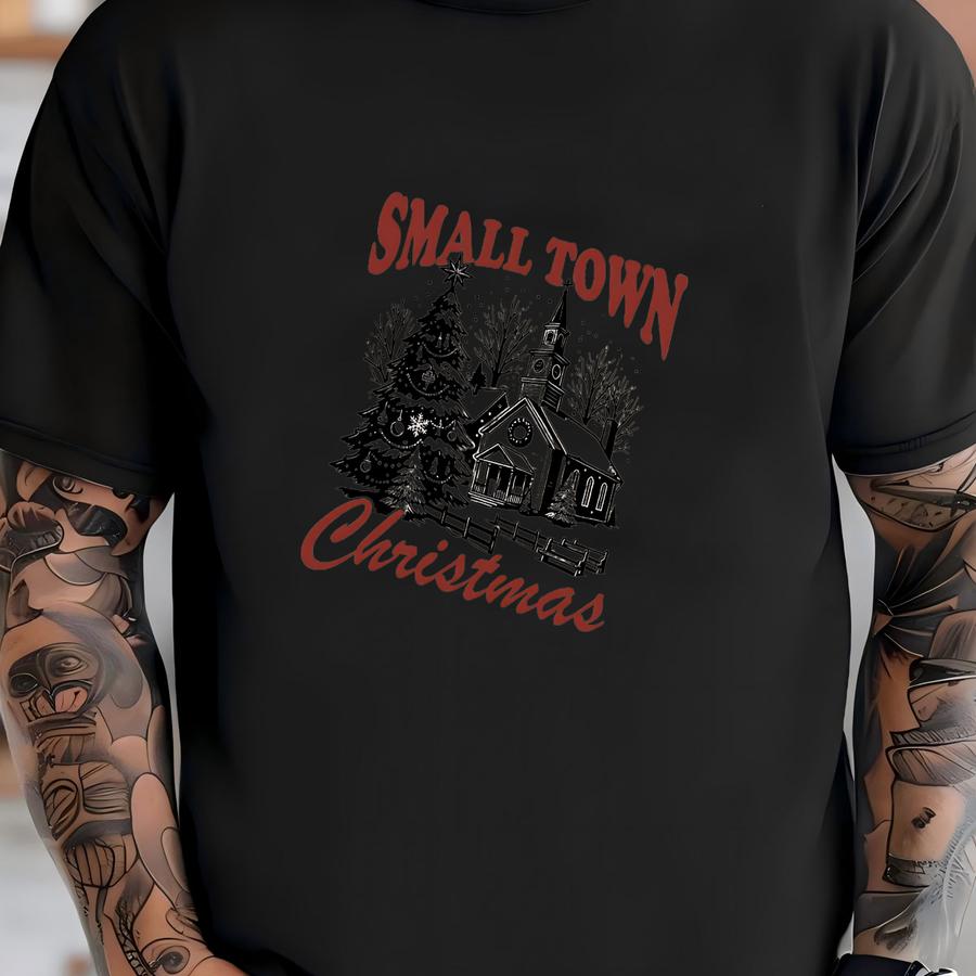 Small Town Christmas Marching Sweatshirt, Christmas Family Shirt, Country Christmas Shirt, Holiday Gifts, Farmer Christmas Shirt T-shirt