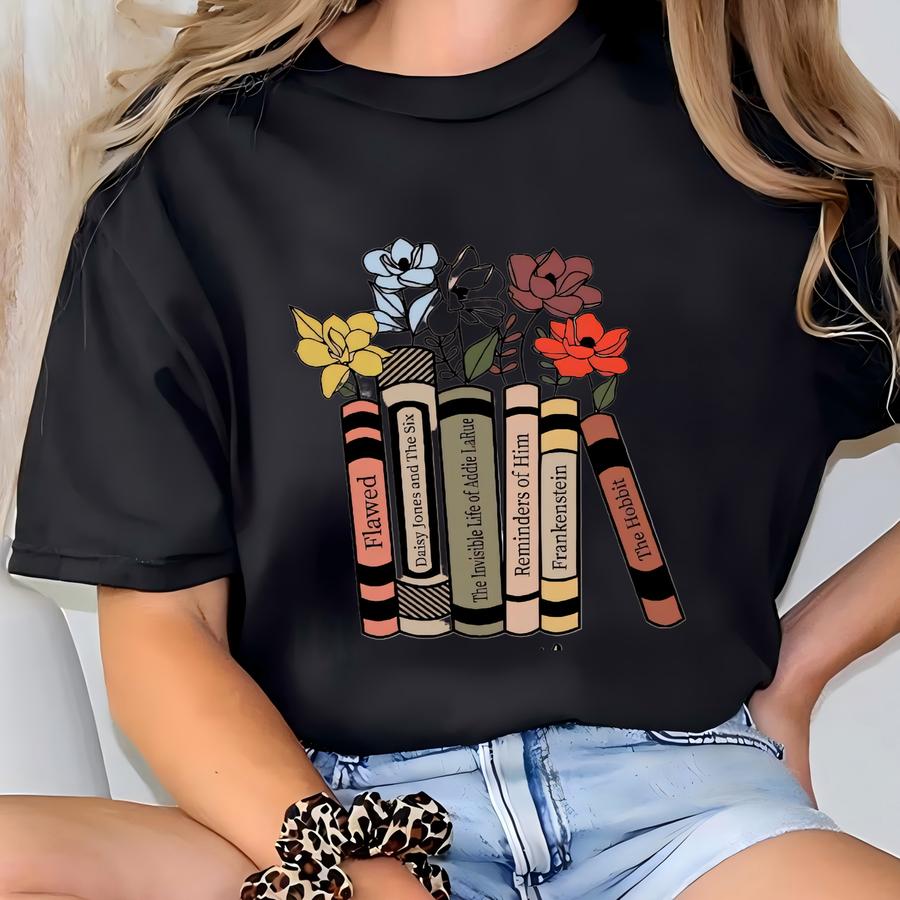 Custom Book Title Tee: Personalized Book Lover Gift, Reading Library T-shirt