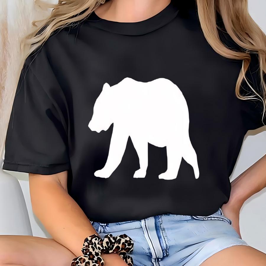 Bear Silhouette Hoodie: Nature Lover Sweatshirt, Outdoor Wildlife Pullover Gift T-shirt