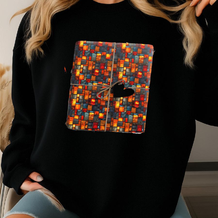 Mosaic Wrapping Paper, Geometric Wrapping Paper, Color Block Gift Wrap, Decorative Paper, Patchwork Birthday Gift Wrap, Wrapping Paper Roll Sweatshirt