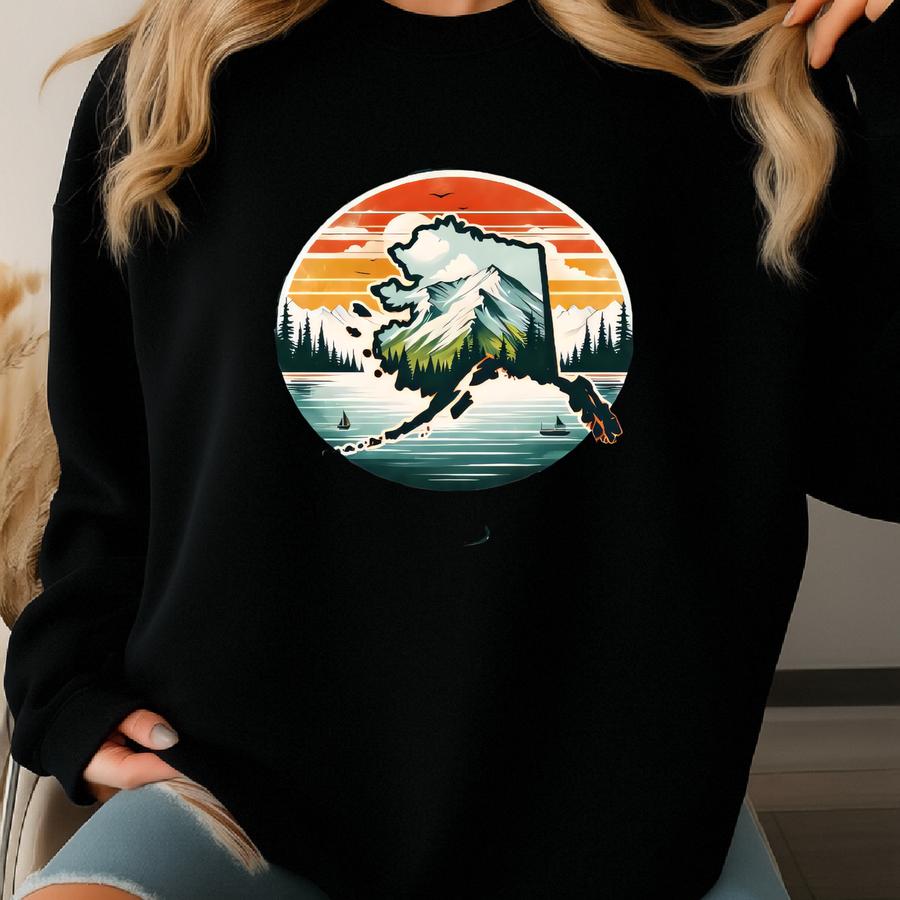 Alaska State T-shirt, Alaska Family Trip Hoodie, Alaska Sweatshirt, Alaska Souvenir, Alaska Vocation Tee, State Crewneck, Alaska Trip Gift Sweatshirt