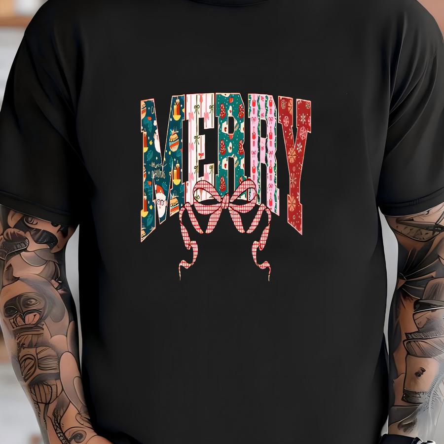 Christmas Shirt, Merry Christmas Varsity Shirt, Christmas Party Hoodie, Christmas Coquette Shirt, Christmas Season Shirt, Funny Xmas Tee T-shirt