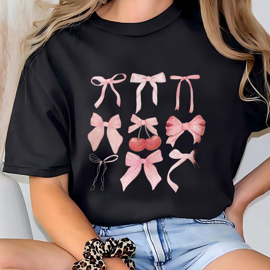 Coquette Bows Hoodie: Pink Ribbon Witch Tee - Breast Cancer Awareness T-shirt