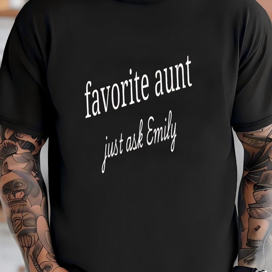 Personalized Favorite Aunt Shirt - Gift From Niece T-shirt