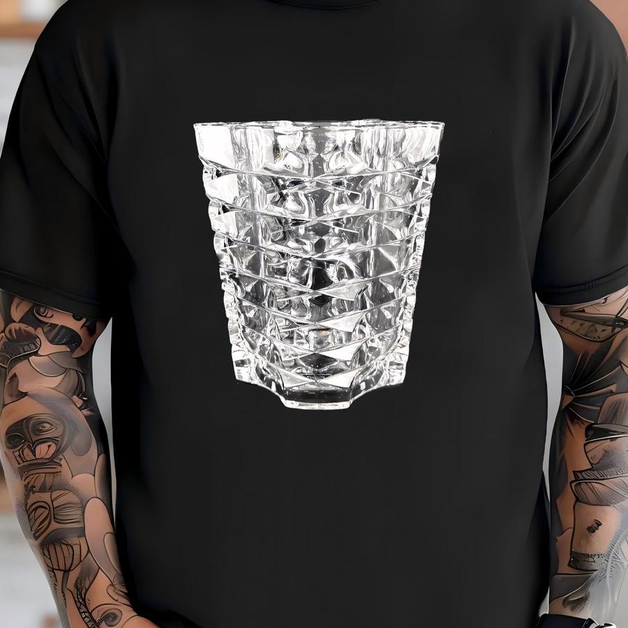 Vintage Jg Durand Luminarc Glass Vase Made In France Geometric Windsor 70s Clear T-shirt