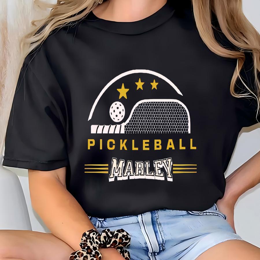 Personalized Pickleball Shirt | Custom Pickleball Hoodie Sweatshirt For Kids And Adults | Full Zip Hoodie T-shirt
