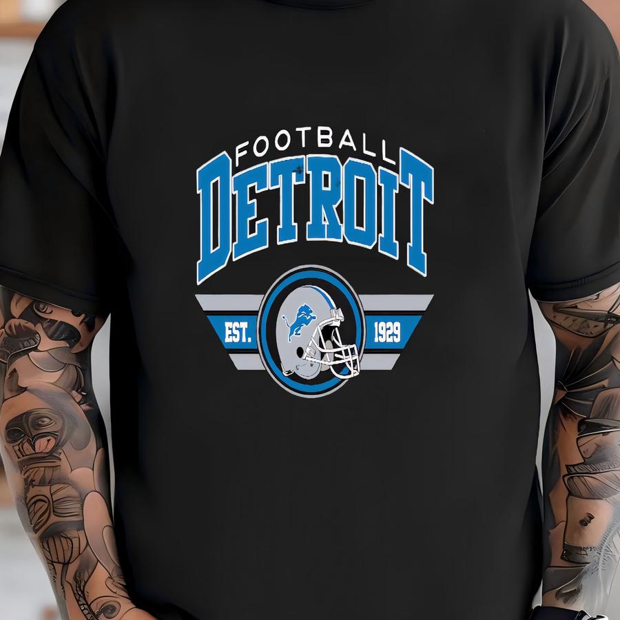 Vintage Detroit Football 1929 Sweatshirt, Detroit Football Fan, Detroit Football Shirt, Detroit Hoodie, Sunday Football , Football Season T-shirt