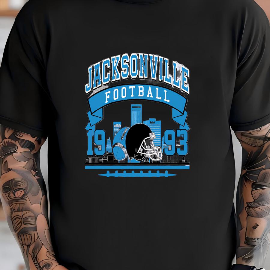 Vintage Jacksonville Football Sweatshirt, Retro Vintage Jacksonville Football Gift Unisex Hoodie, Sunday Football Gift, Mascot Game Day Tee T-shirt