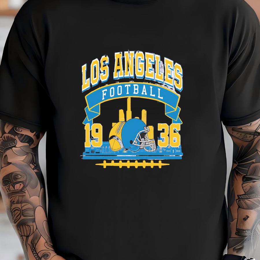 Vintage Los Angeles Football Sweatshirt, Los Angeles Football Tshirt, Game Day Gift, Sunday Football Gift, Mascot Game Day Tee, Gift For Her T-shirt