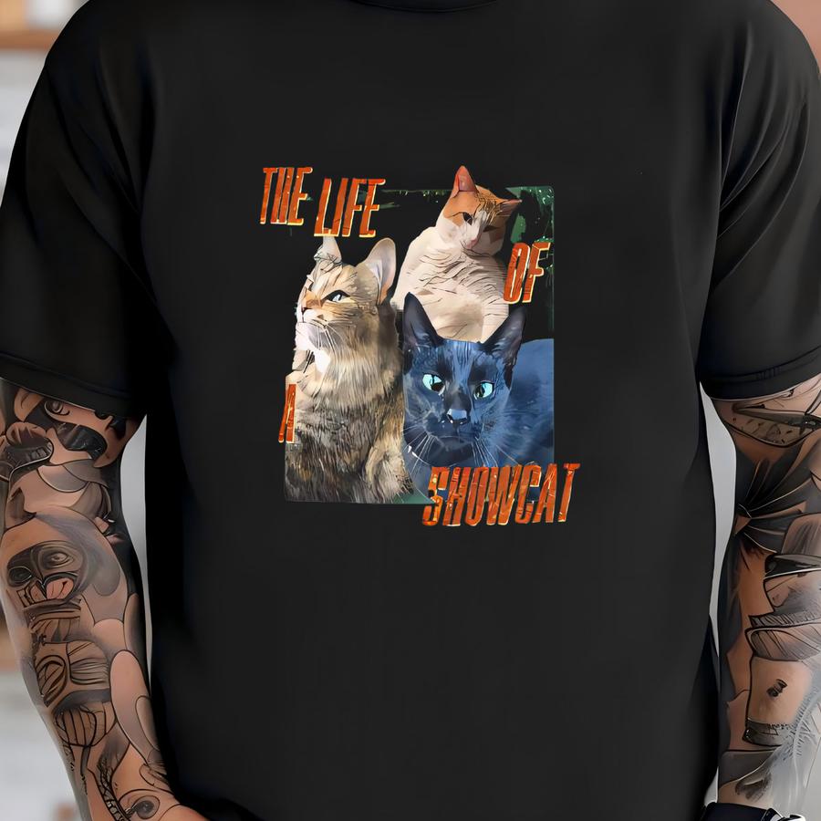 The Life Of A Showcat/dog Youth Shirt: Custom Pet Portrait Shirt T-shirt