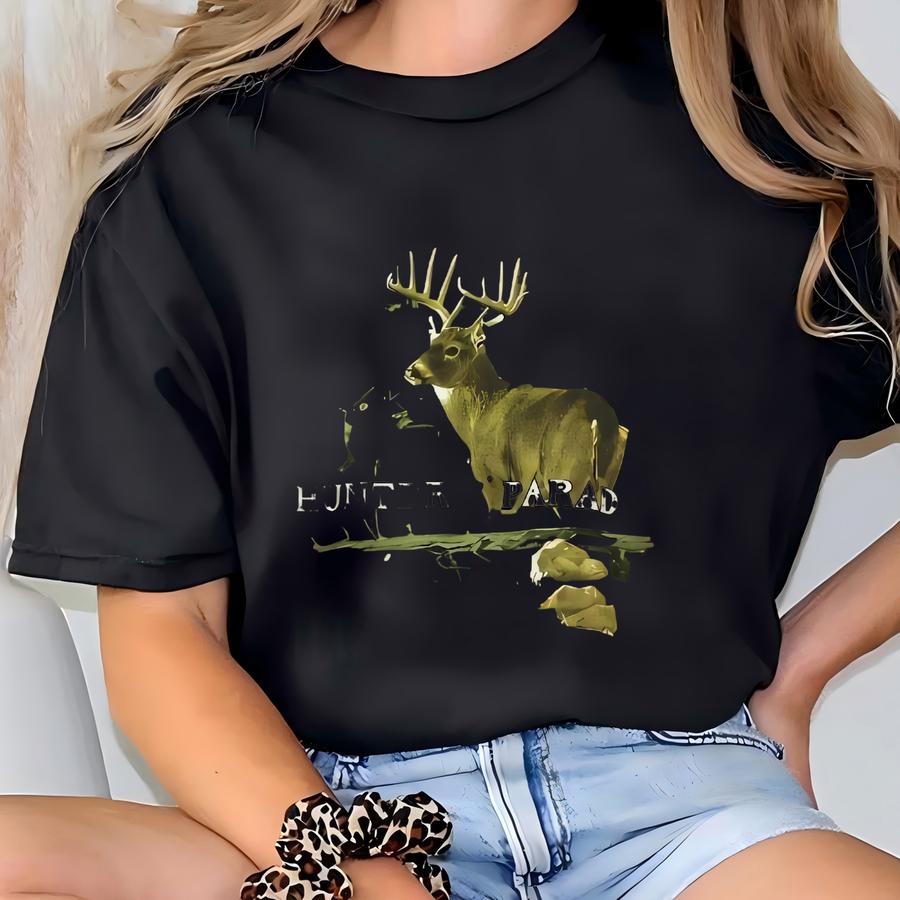 Vintage Deer Hunter Paradise Green T Shirt Hunter Deer Buck Crewneck Shirt Deer Wildlife Habitat Tee Whitetail Deer Tshirt Size Xl T-shirt