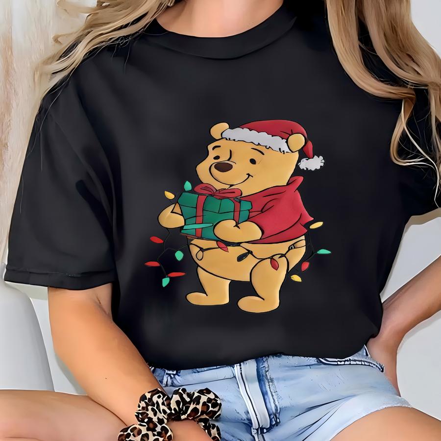Christmas Youth Sweatshirt, Pooh Christmas Shirt, Family Christmas Shirt, Kids Shirt T-shirt