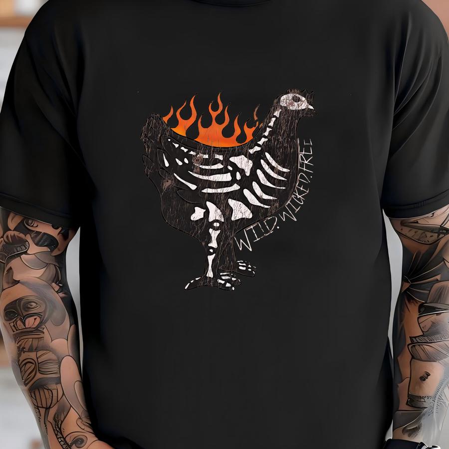 Vintage Graphic Tee: Chicken Western Shirt T-shirt