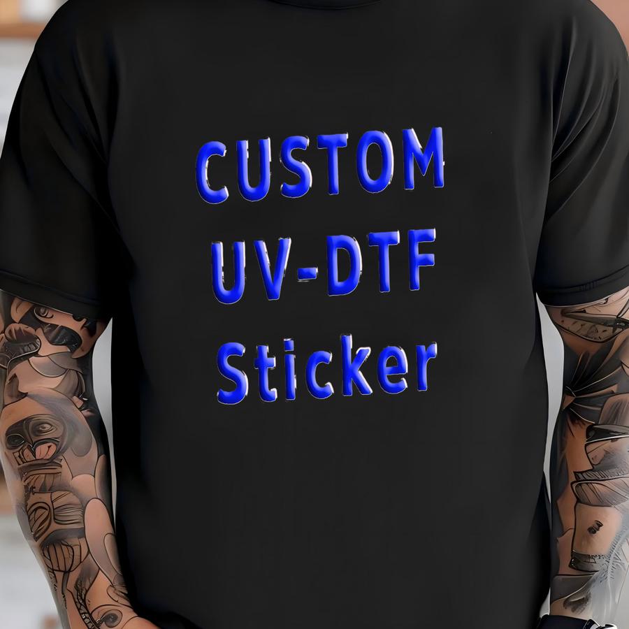 Custom Uv Dtf Transfer: Personalized Waterproof Sticker For Cups And Tumblers T-shirt