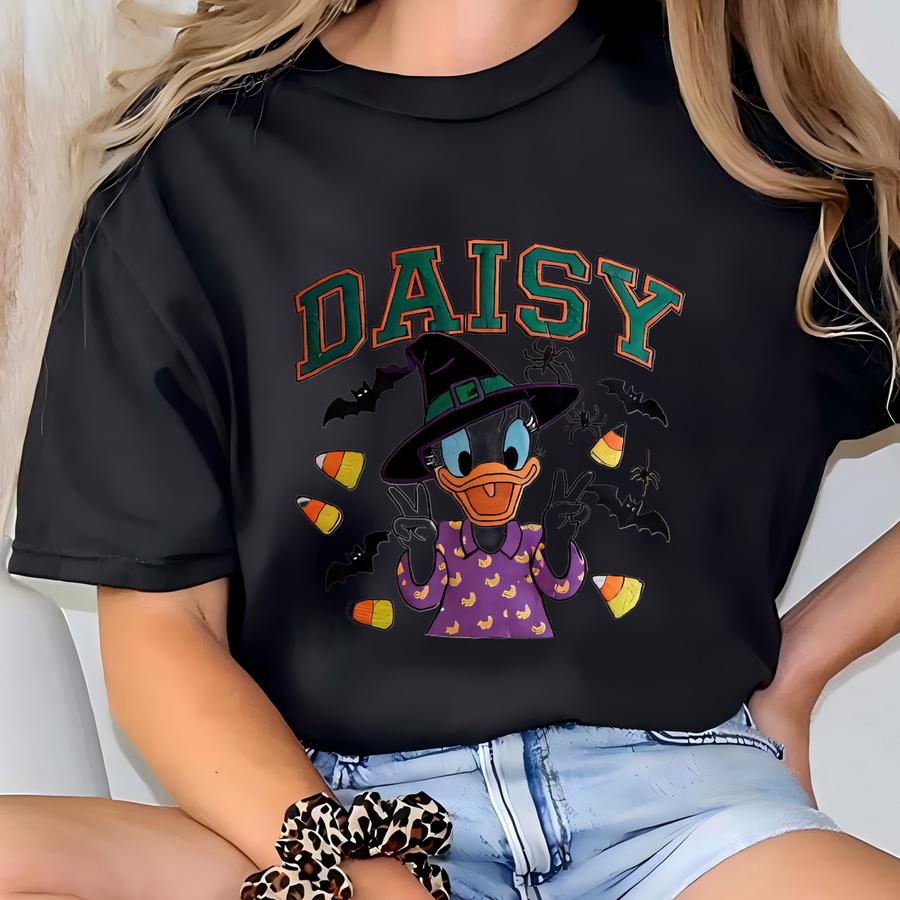 Daisy Duck Halloween Sweatshirt, Besties Shirt, Daisy Halloween Shirt, S Girl Trip Shirt, Kids Halloween Shirt T-shirt