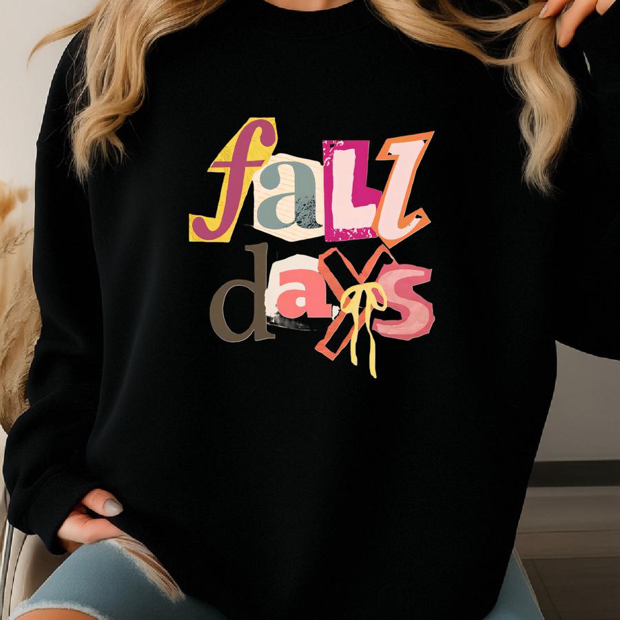 Fall Sweatshirt: Thanksgiving Friendsgiving Cotton-blend Crewneck Sweatshirt