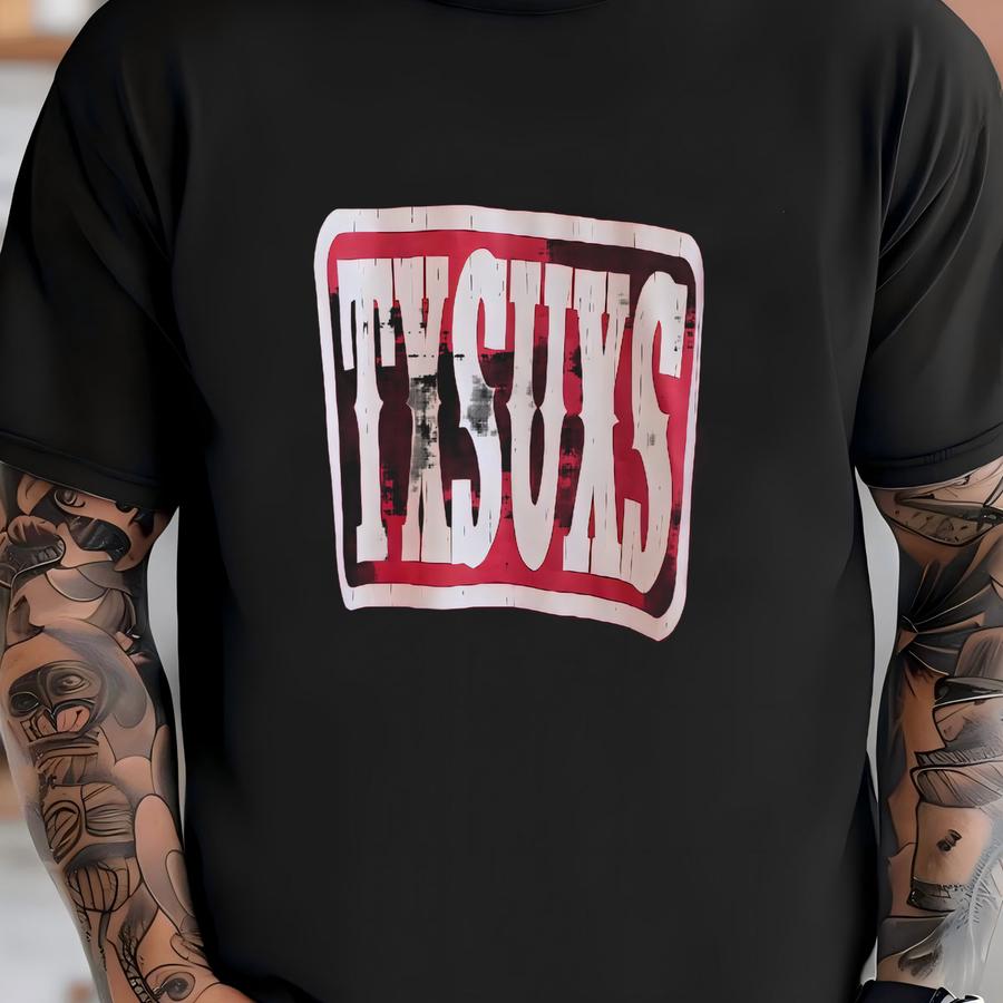 Texas Sucks Hoodie Mens Large Heather Red Txsuxs Boomer Sooner Ou Oklahoma Fans T-shirt