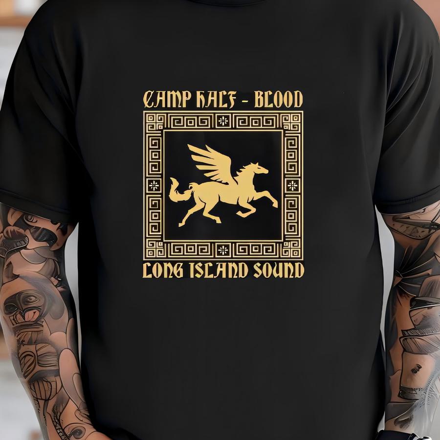 Camp Half Blood Pegasus Sweatshirt; Celestial Mystical Mythology Bookish Shirt, Greek Poseidon Hero Of Olympus, Greek Mythology, Greek Gods T-shirt
