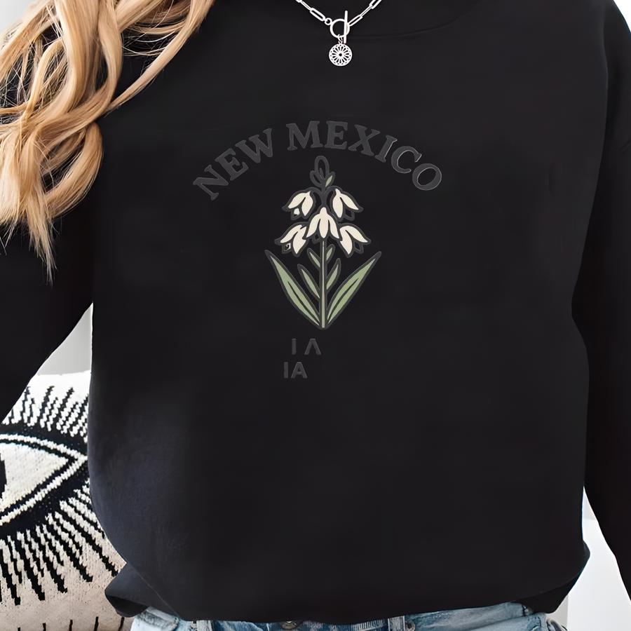 New Mexico State Shirt | Yucca Flower Graphic Tee | The Land Of Enchantment Shirt | New Mexico State Pride | Southwestern State T-shirt Sweatshirt