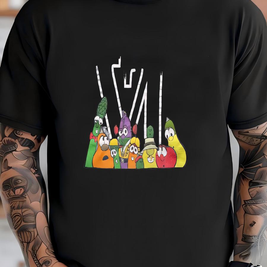 Vintage 90s Veggietales Cartoon Jesus Tv Show Sweatshirt T-shirt