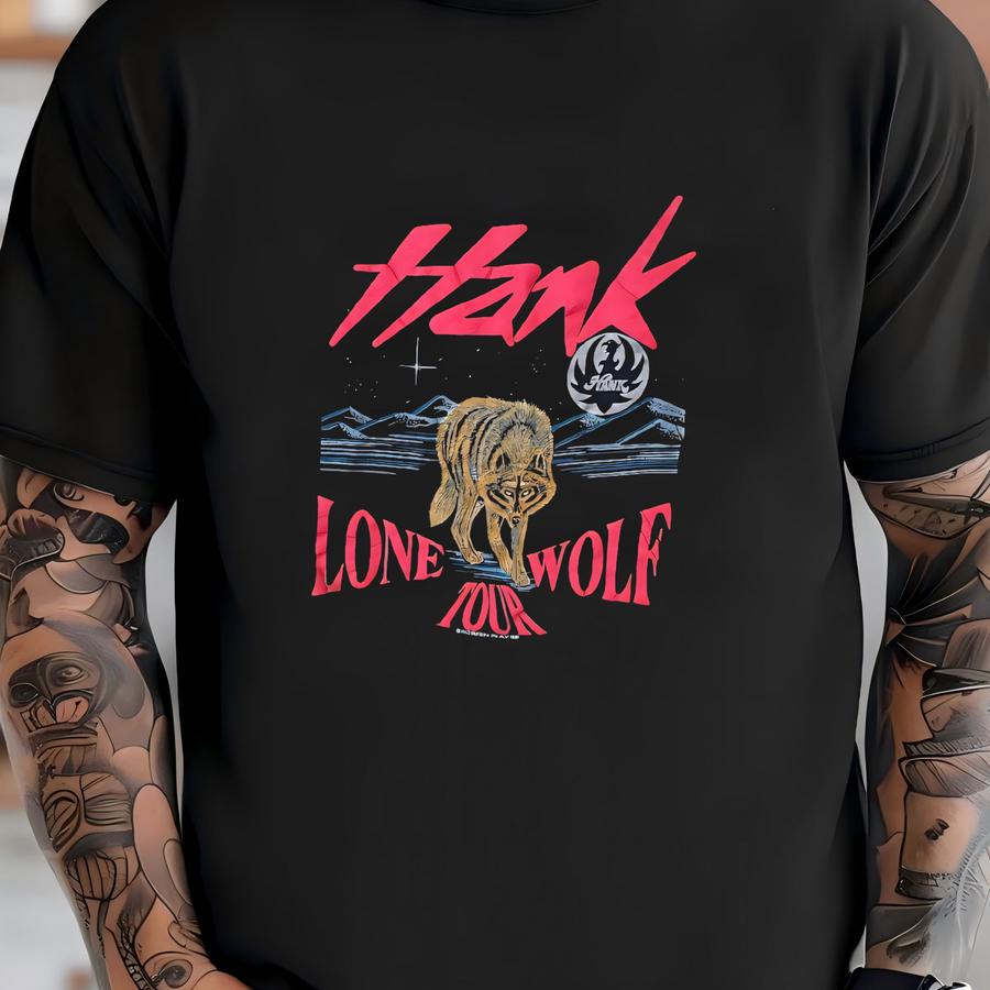 Medium, 1990s Hank Williams Jr Lone Wolf Brockum Shirt T-shirt