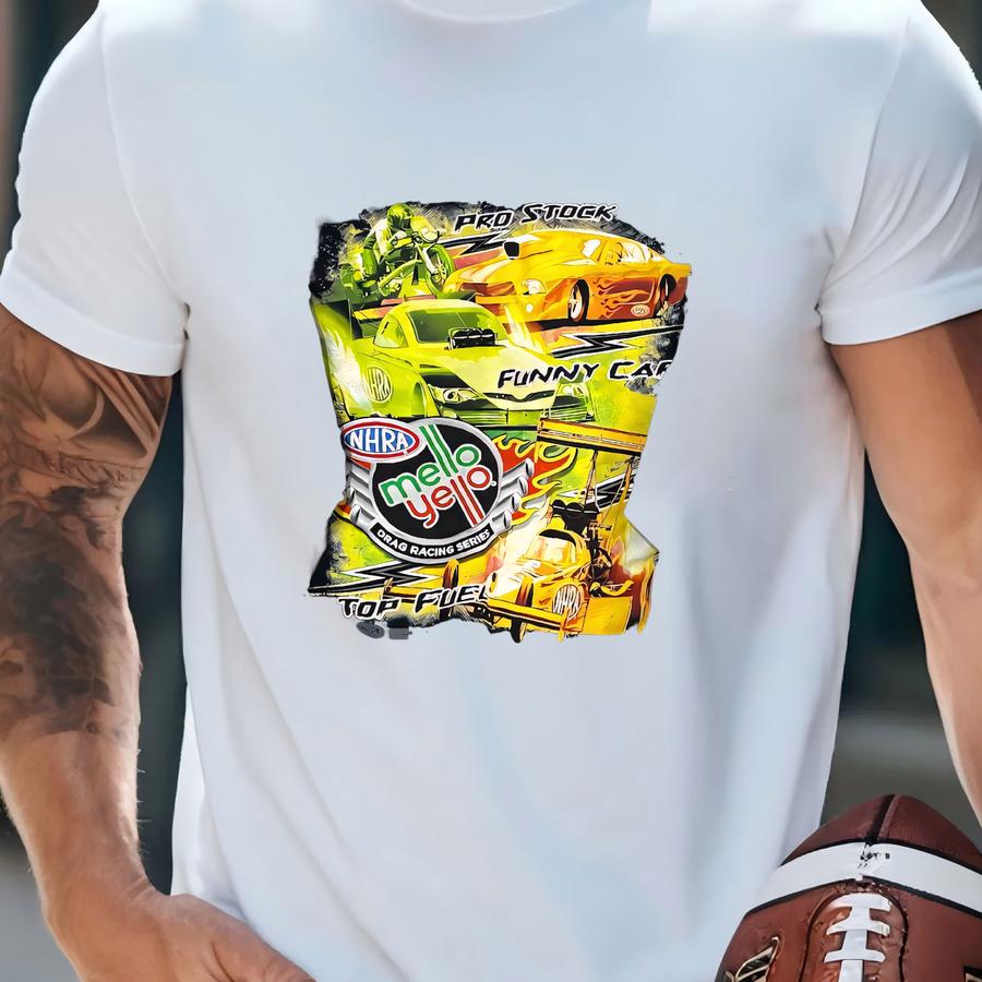 Vintage Y2k Nhra Mello Yello Drag Racing Series Long Sve Tshirt // L T-shirt Vintage Y2k Nhra Mello Yello Drag Racing Series Long Sve Tshirt // L T-shirt